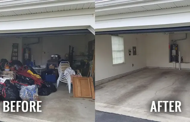 Junk removal before and after