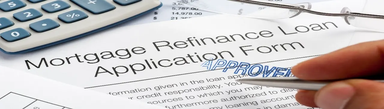 Approved mortgage refinance loan application